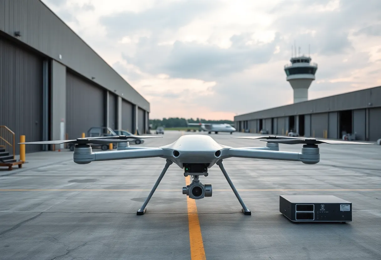 Drone manufacturing facility near Rickenbacker International Airport