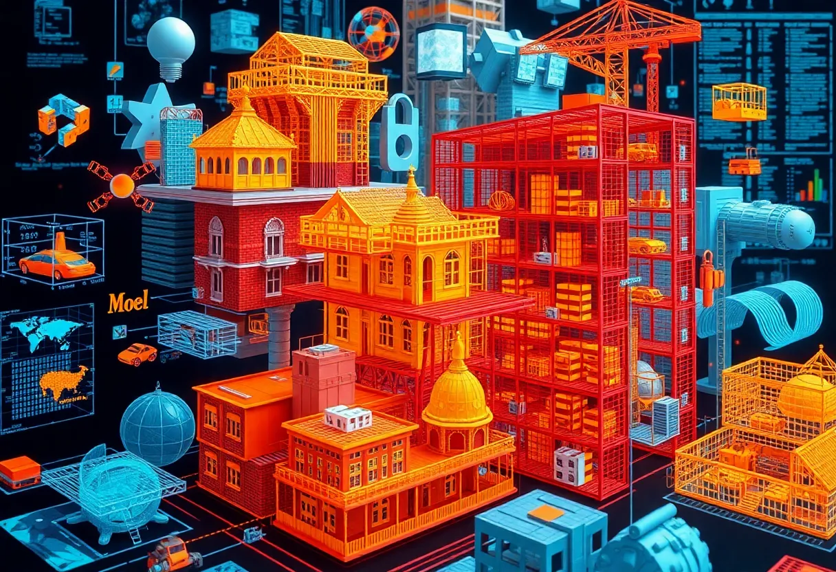 Visual representation of data management challenges in AECO.