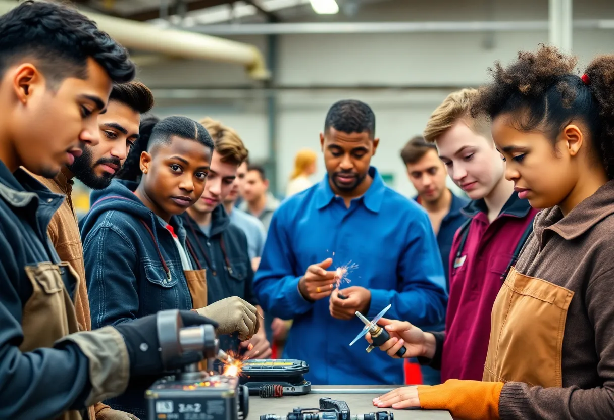 Young adults participating in vocational training at Job Corps Centers
