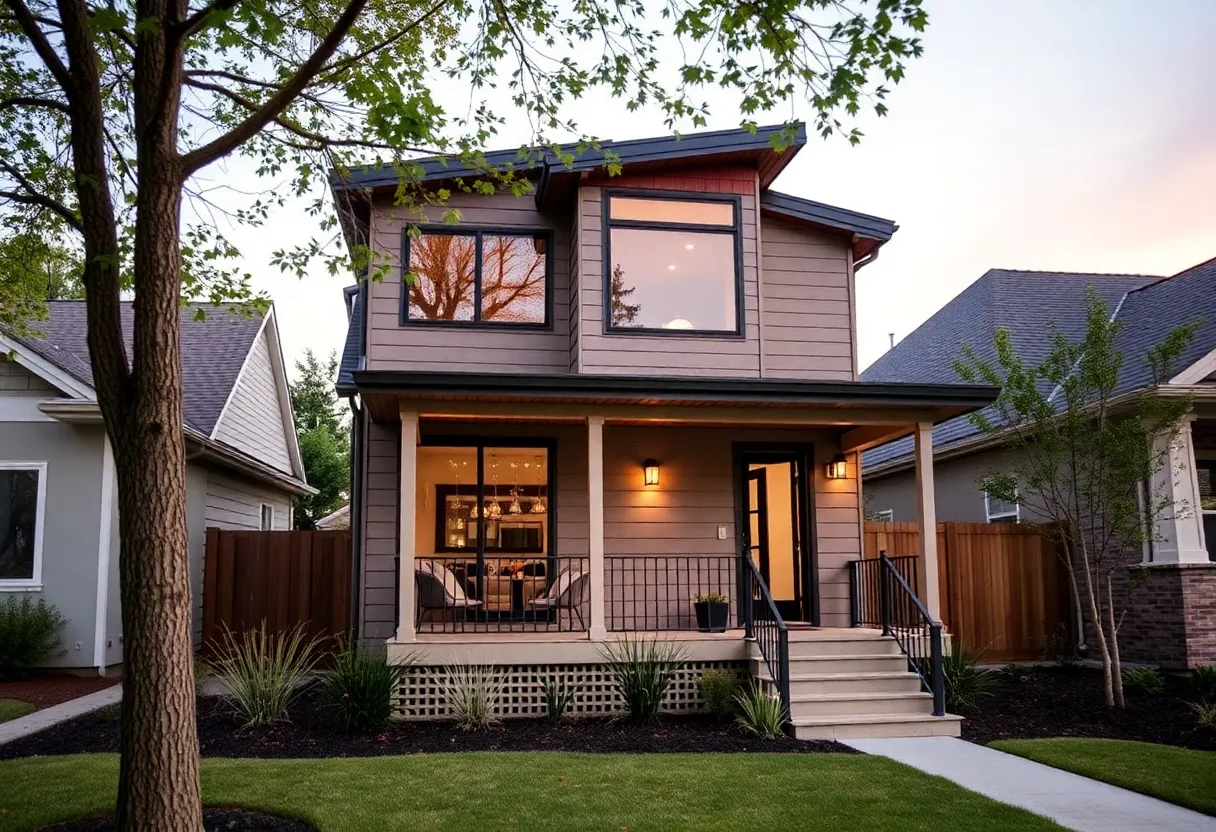 Architectural view of a modern Accessory Dwelling Unit