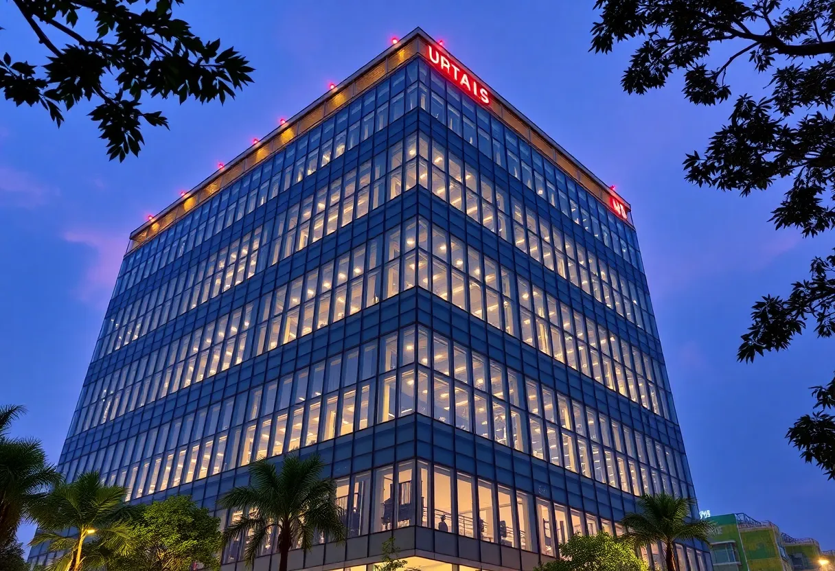 Exterior view of Nemetschek's new office in Bangalore, India