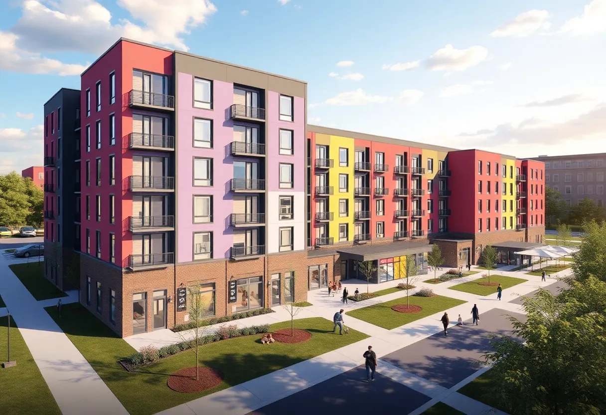 Rendering of the new housing complex at the University of Georgia