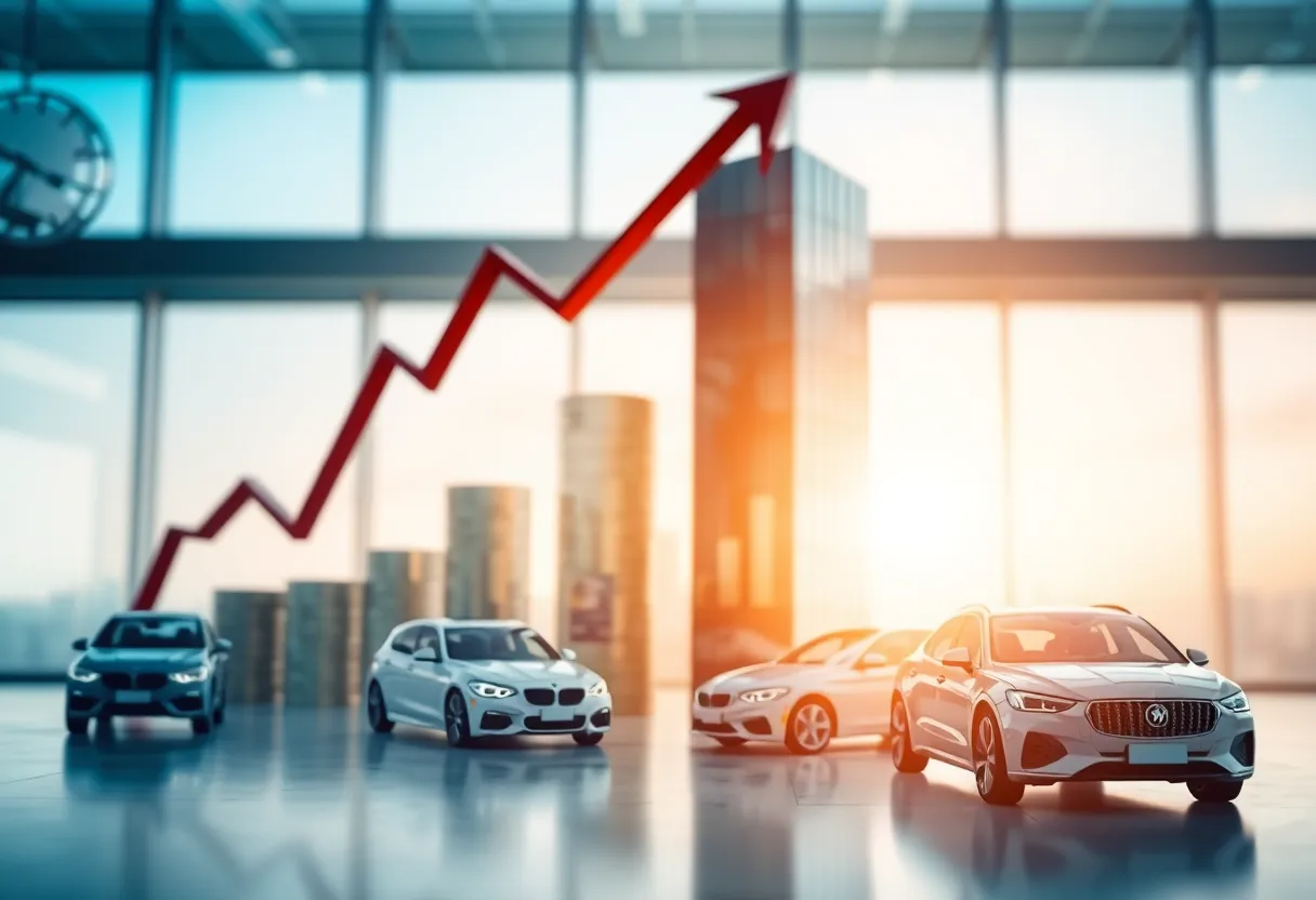 Visual representation of financial metrics related to Volvo Financial Services