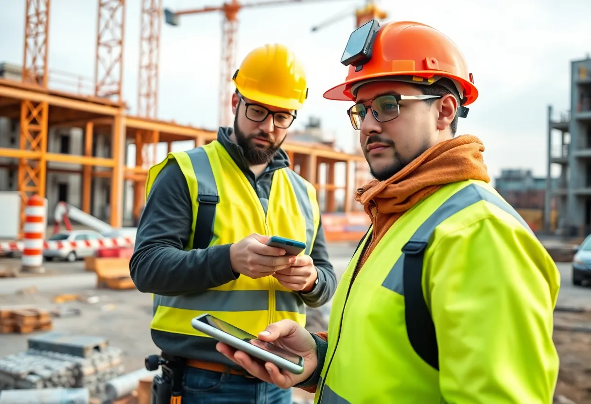 AI technology enhancing construction project management