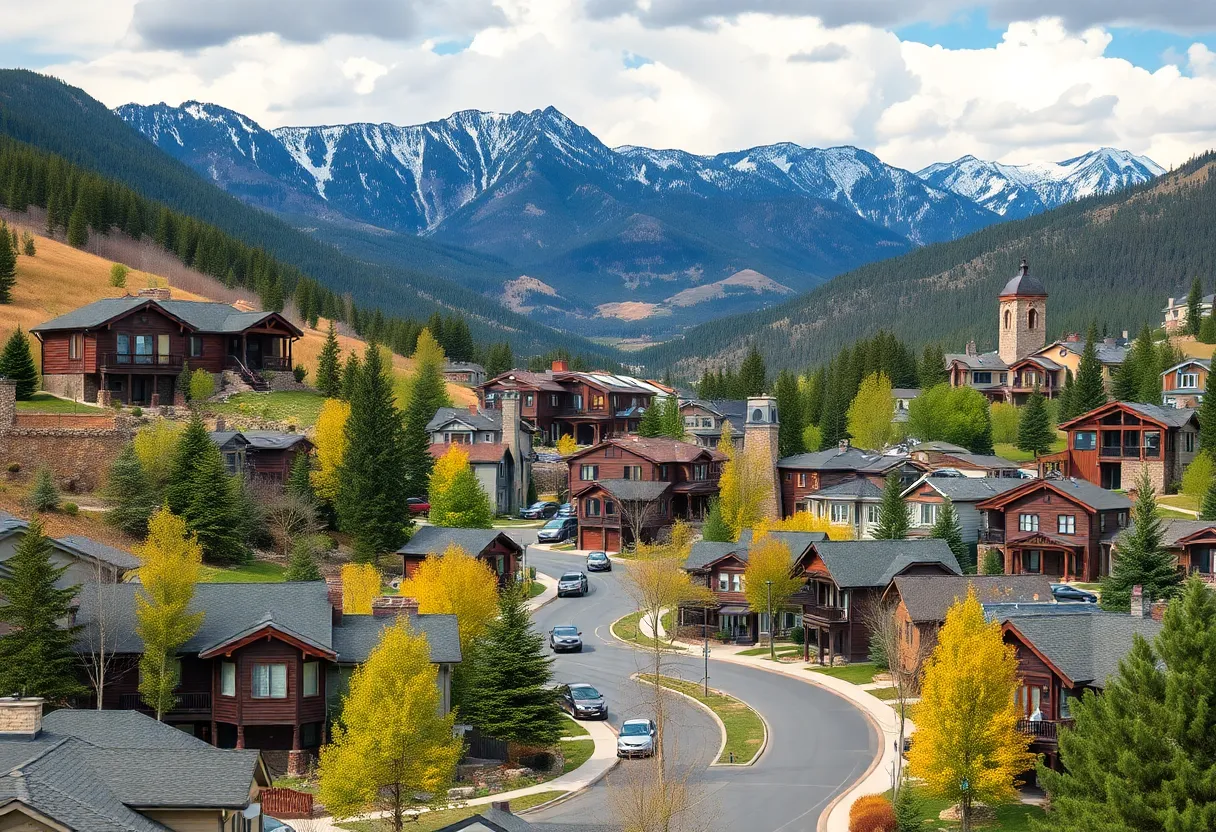 A view of Aspen showing a mix of luxury homes and affordable housing options.