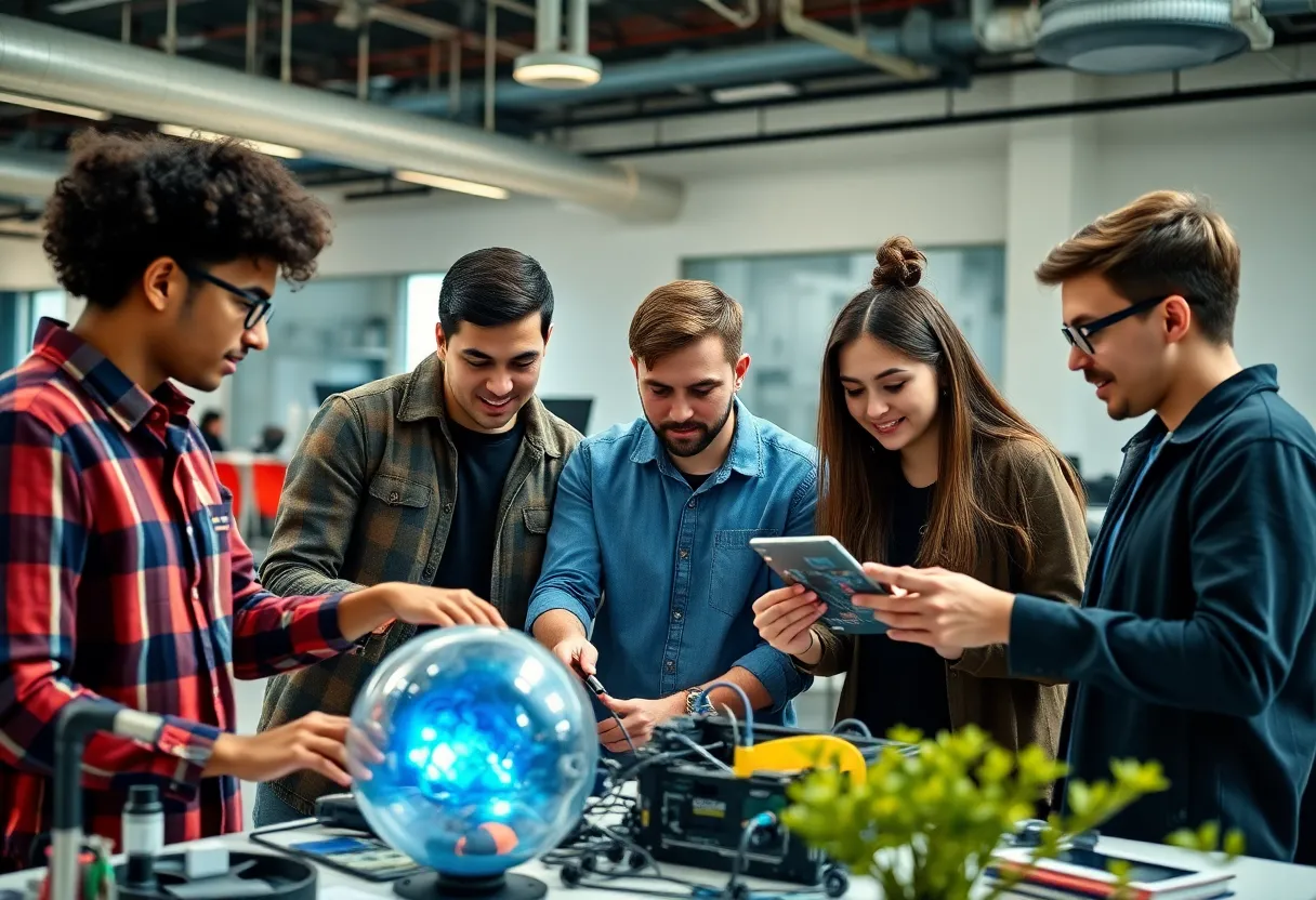 University of Miami engineering students participating in internships