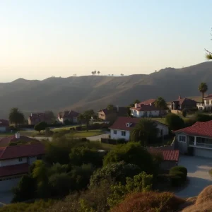 View of Rancho Palos Verdes with landslide-prone areas