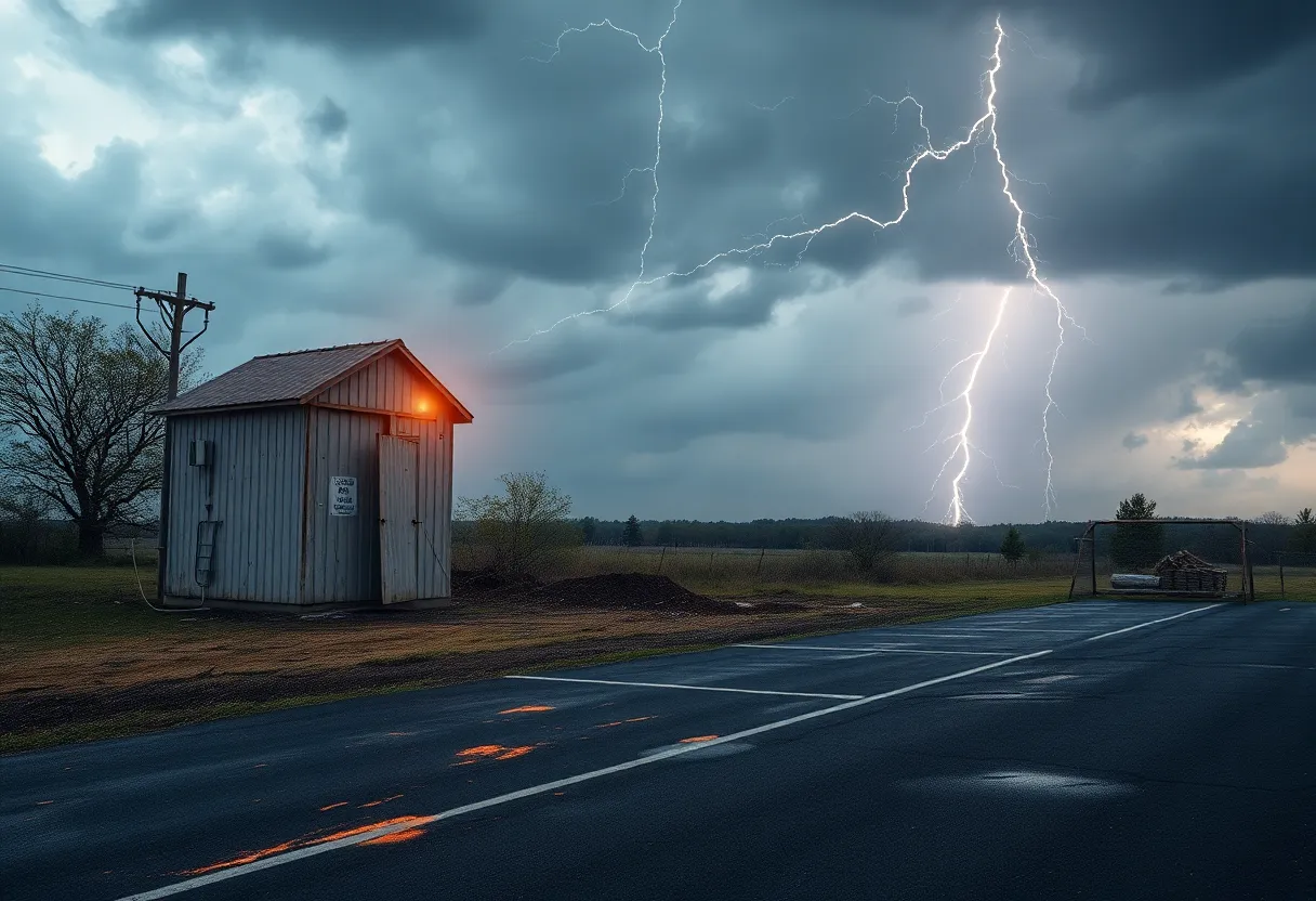 Richmond landfill scale house damage after lightning strike