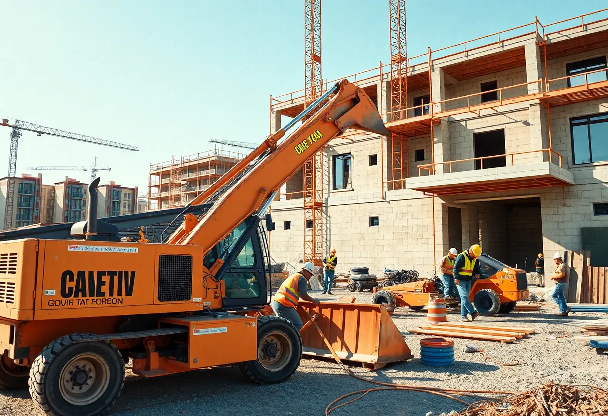 Construction site benefiting from new tax legislation
